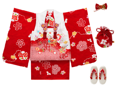 三歳お祝着 晴れ着でお祝い 七五三 着物 鈴乃屋 お祝着コレクション
